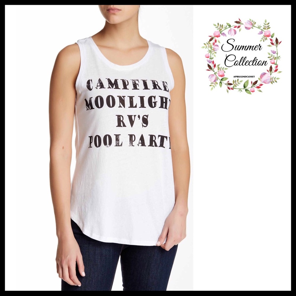 “CAMPFIRE MOONLIGHT” TANK TOP GRAPHIC TEE - Picture 8 of 8